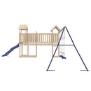 vidaXL tömör fenyőfa kültéri játszószett