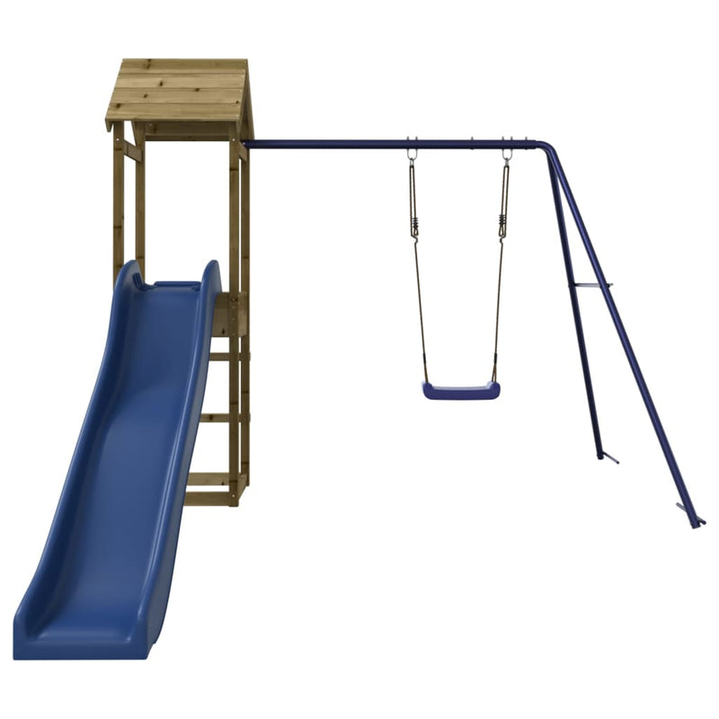 vidaXL impregnált fenyőfa kültéri játszószett