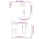 vidaXL impregnált fenyőfa kültéri játszószett