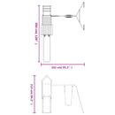 vidaXL tömör duglászfenyő kültéri játszószett