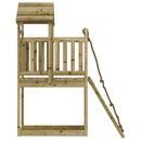 vidaXL impregnált fenyőfa játszóház mászófallal