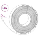 vidaXL 2 db fekete polietilén kerti szegély 10 m x 10 cm