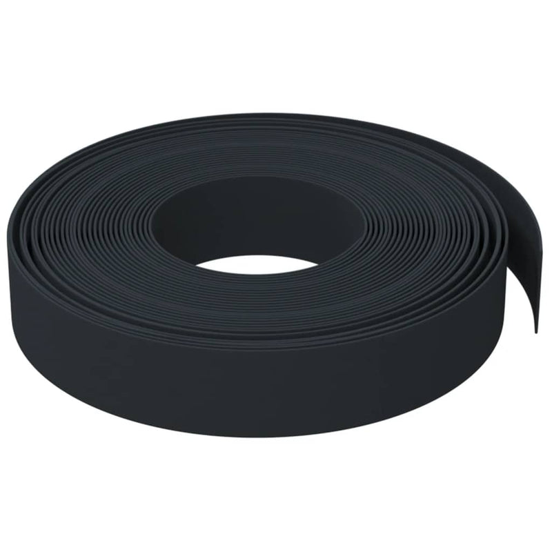 vidaXL 3 db fekete polietilén kerti szegély 10 m x 10 cm