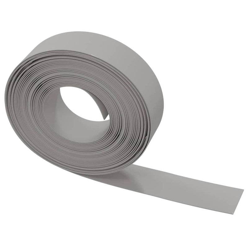 vidaXL 3 db szürke polietilén kerti szegély 10 m x 15 cm