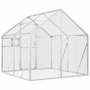 vidaXL ezüstszínű alumínium madárház 1,79 x 2 x 1,85 m