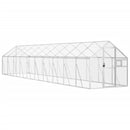 vidaXL ezüstszínű alumínium madárház 1,79 x 10 x 1,85 m
