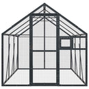 vidaXL antracit alumínium madárház 1,79 x 3 x 1,85 m