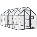 vidaXL antracit alumínium madárház 1,79 x 4 x 1,85 m