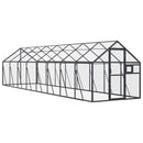 vidaXL antracit alumínium madárház 1,79 x 8 x 1,85 m