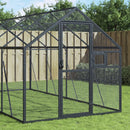 vidaXL antracit alumínium madárház 1,79 x 8 x 1,85 m
