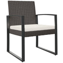 vidaXL 2 db barna polyrattan kerti étkezőszék