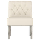 vidaXL vászon gombos szék