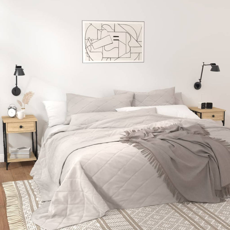 vidaXL 2 db sonoma tölgy színű szerelt fa éjjeliszekrény 40x42x60 cm