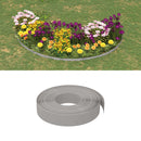 vidaXL szürke polietilén kerti szegély 10 m x 10 cm