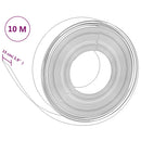 vidaXL barna polietilén kerti szegély 10 m x 15 cm