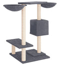 vidaXL világosszürke macskabútor kaparófákkal 82 cm
