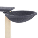 vidaXL világosszürke macskabútor kaparófákkal 82 cm