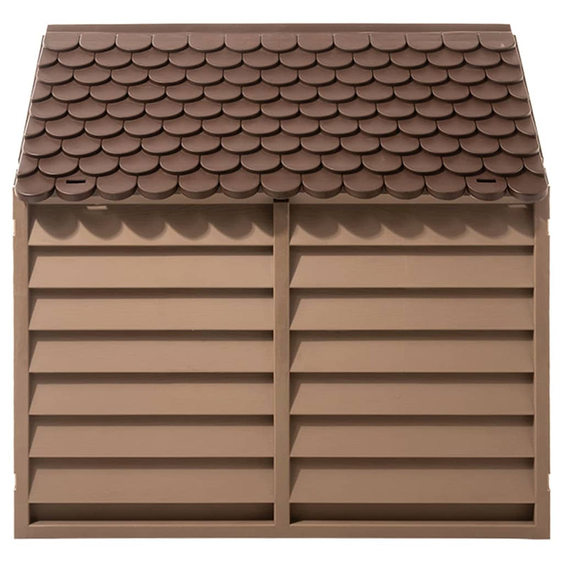 vidaXL barna polipropilén kutyaház 86x84x82 cm
