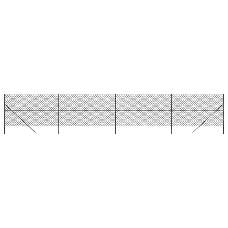 vidaXL antracitszürke drótkerítés 1,6 x 10 m