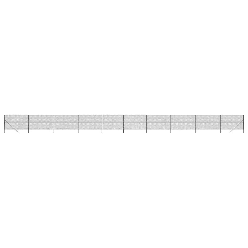 vidaXL antracitszürke drótkerítés 1,6 x 25 m