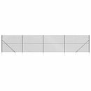 vidaXL antracitszürke drótkerítés cövekekkel 1,4 x 10 m