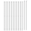 vidaXL ezüstszínű drótkerítés illesztőperemmel 1,6 x 25 m