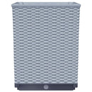 vidaXL 2 db világosszürke polipropilén növénytartó 30 x 30 x 37 cm