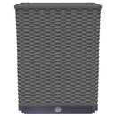 vidaXL 2 db fekete polipropilén növénytartó 30 x 30 x 37 cm