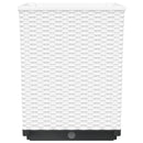 vidaXL 2 db fehér polipropilén növénytartó 30 x 30 x 37 cm