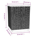 vidaXL 4 db kékszürke polipropilén növénytartó 30 x 30 x 37 cm