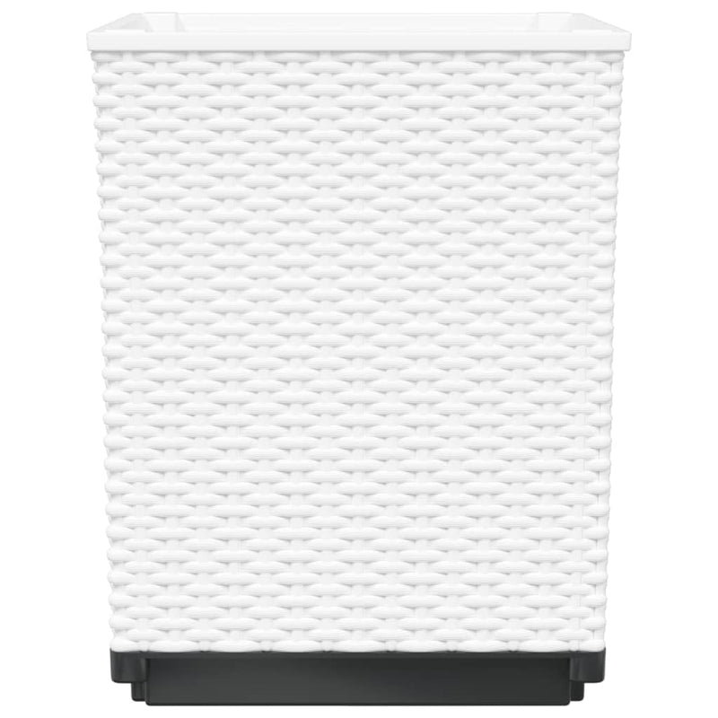 vidaXL 4 db fehér polipropilén növénytartó 30 x 30 x 37 cm