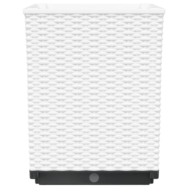 vidaXL 4 db fehér polipropilén növénytartó 30 x 30 x 37 cm
