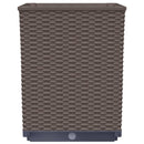 vidaXL 4 db barna polipropilén növénytartó 30 x 30 x 37 cm