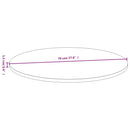 vidaXL bambusz asztallap Ø70 x 1,5 cm