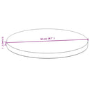 vidaXL bambusz asztallap Ø50 x 2,5 cm