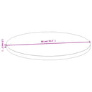 vidaXL bambusz asztallap Ø90 x 2,5 cm
