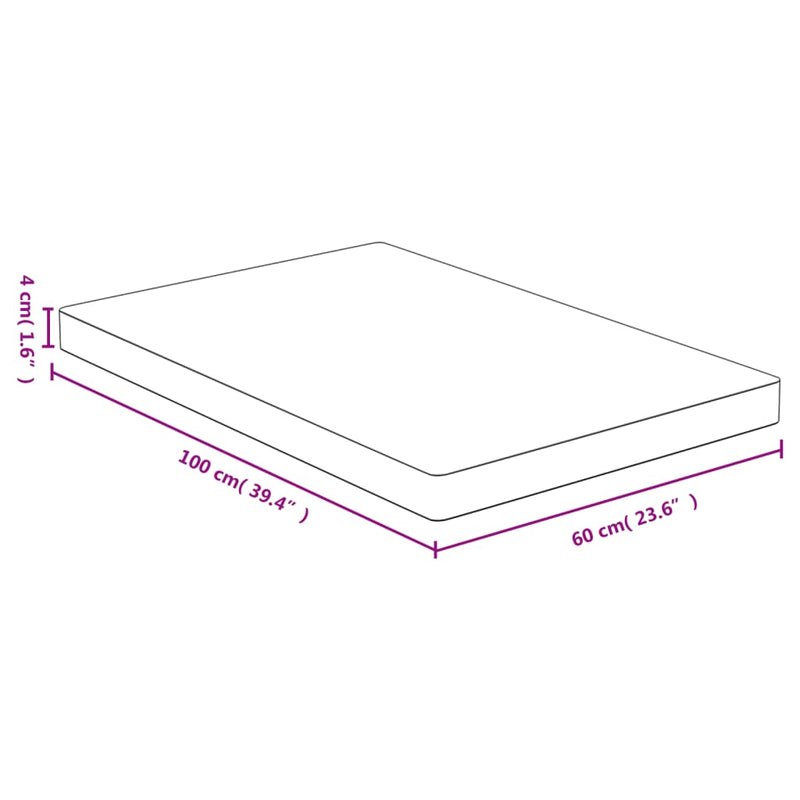 vidaXL bambusz asztallap 60 x 100 x 4 cm