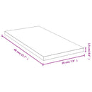 vidaXL bambusz fali polc 40x20x1,5 cm
