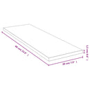 vidaXL bambusz fali polc 60x20x1,5 cm