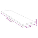 vidaXL bambusz fali polc 80x20x1,5 cm