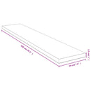 vidaXL bambusz fali polc 100x20x2,5 cm