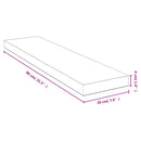vidaXL bambusz fali polc 80x20x4 cm