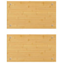 vidaXL 2 db bambusz tűzhely fedő 50 x 28 x 1,5 cm
