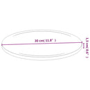 vidaXL 6 db bambusz vágódeszka Ø30 x 1,5 cm
