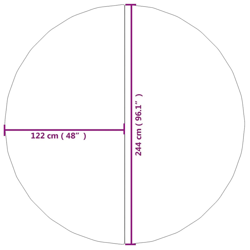 vidaXL világosszürke poliészter geotextília medencealátét Ø 244 cm