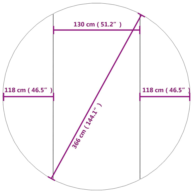 vidaXL világosszürke poliészter geotextília medencealátét Ø 366 cm