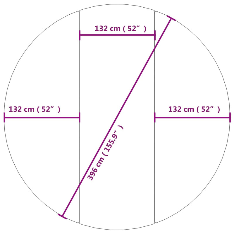 vidaXL világosszürke poliészter geotextília medencealátét Ø 396 cm