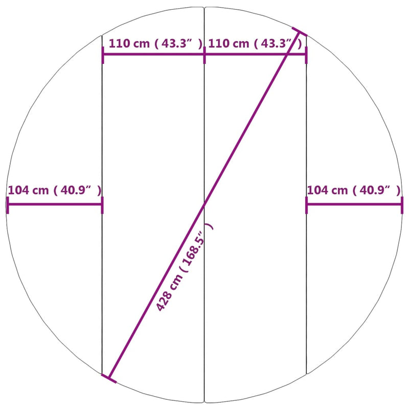 vidaXL világosszürke poliészter geotextília medencealátét Ø 428 cm