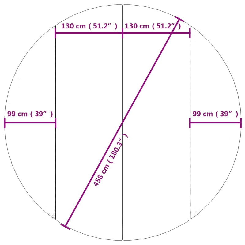 vidaXL világosszürke poliészter geotextília medencealátét Ø 458 cm