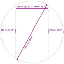 vidaXL világosszürke poliészter geotextília medencealátét Ø 500 cm